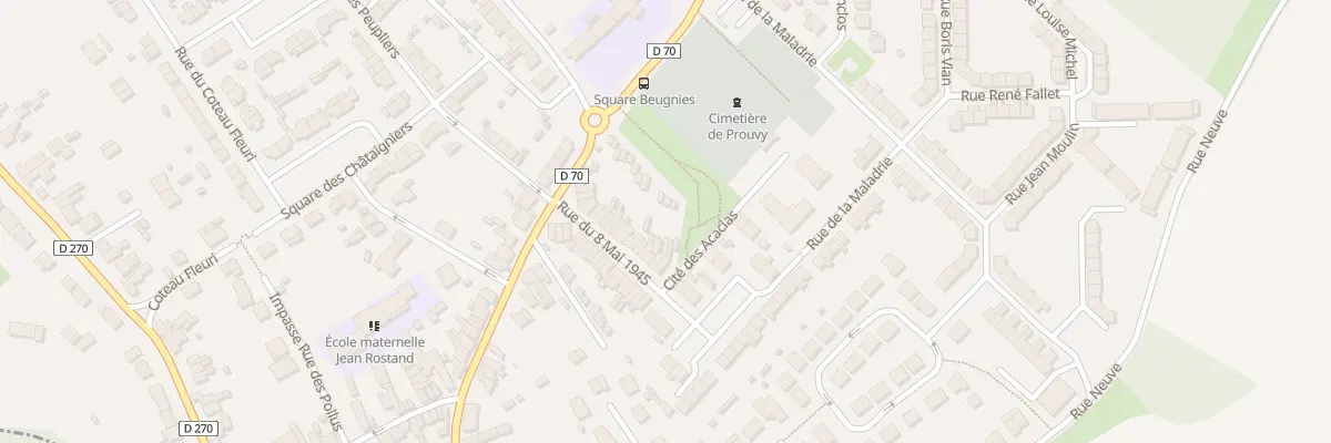 Plan du 25 Rue du 8 Mai 1945 à Prouvy