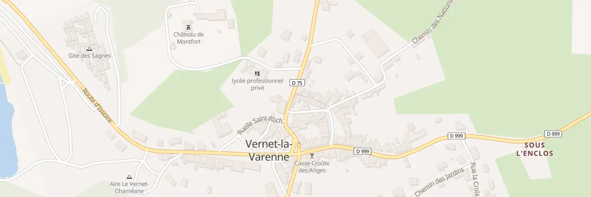 Plan du 12 Rte de Saint Genes au Vernet-Chaméane