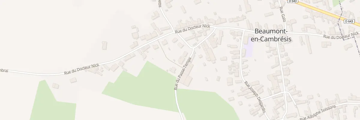 Plan du 8 Rue du Passe-temps à Beaumont-en-Cambrésis