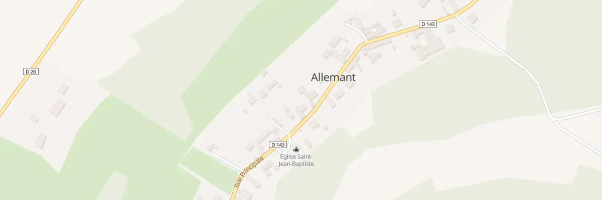 Plan du 19 Rue Principale à Allemant
