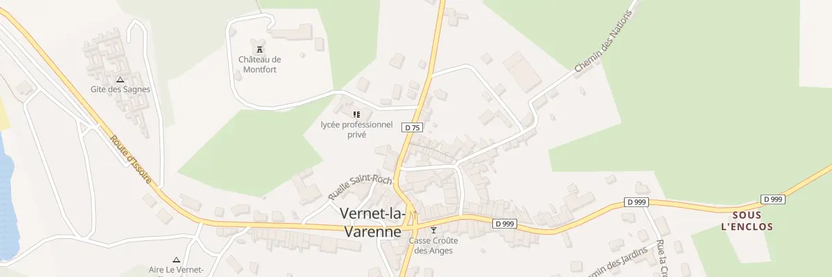 Plan du 14 Rte de Saint Genes au Vernet-Chaméane