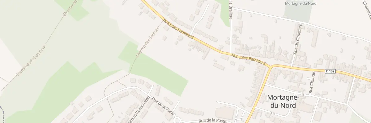 Plan du 39 Rue Jules Pamelard à Mortagne-du-Nord