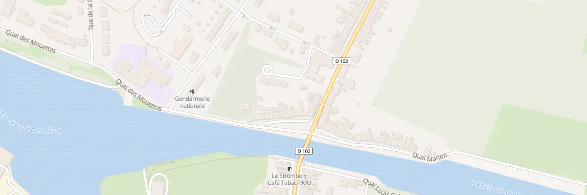 Plan du 6 Quai François Delquignies à Mortagne-du-Nord