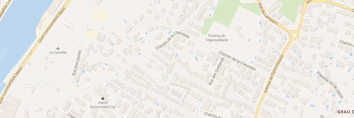 Plan du 28 Rue des Goelands à Agde