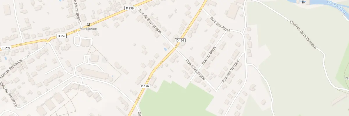 Plan du 21 Rue F Lafaye à M Menut à Cusset