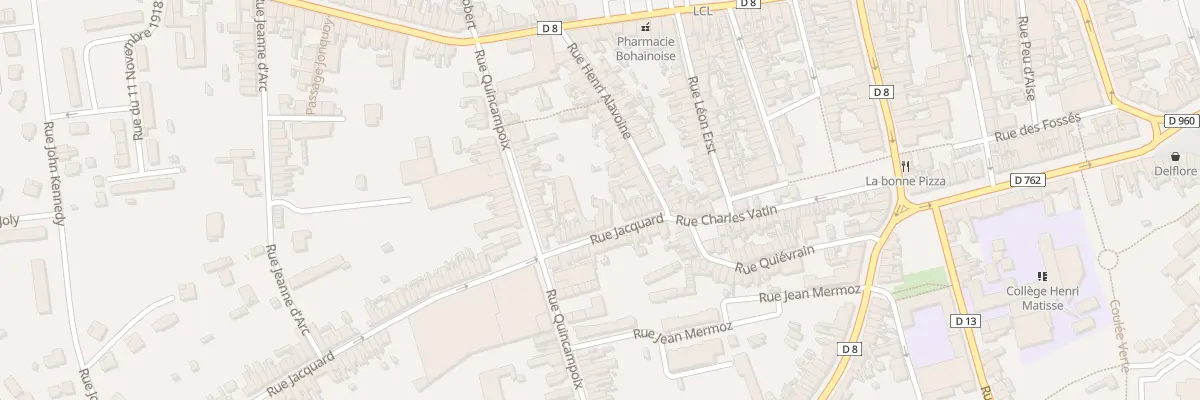 Plan du 20 Rue Jacquard à Bohain-en-Vermandois