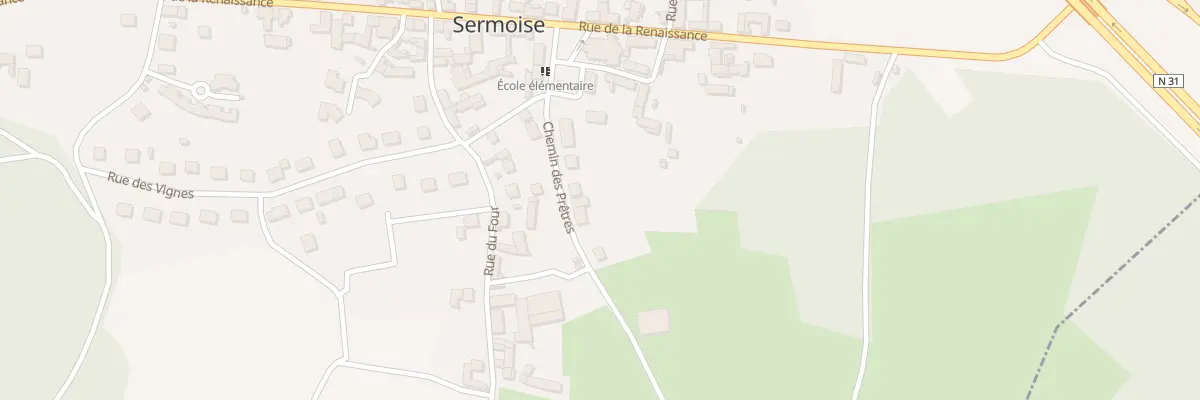 Plan du 6T Che des Prêtres à Sermoise