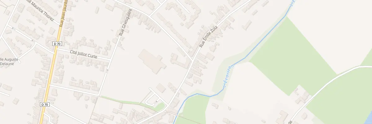 Plan du 1 Rue P Vaillant Couturier à Thiant