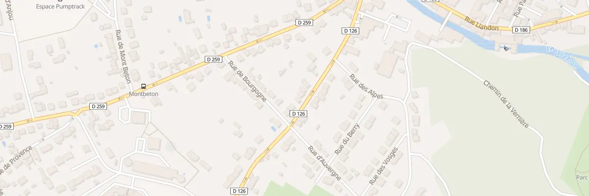 Plan du 18 Rue F Lafaye à M Menut à Cusset