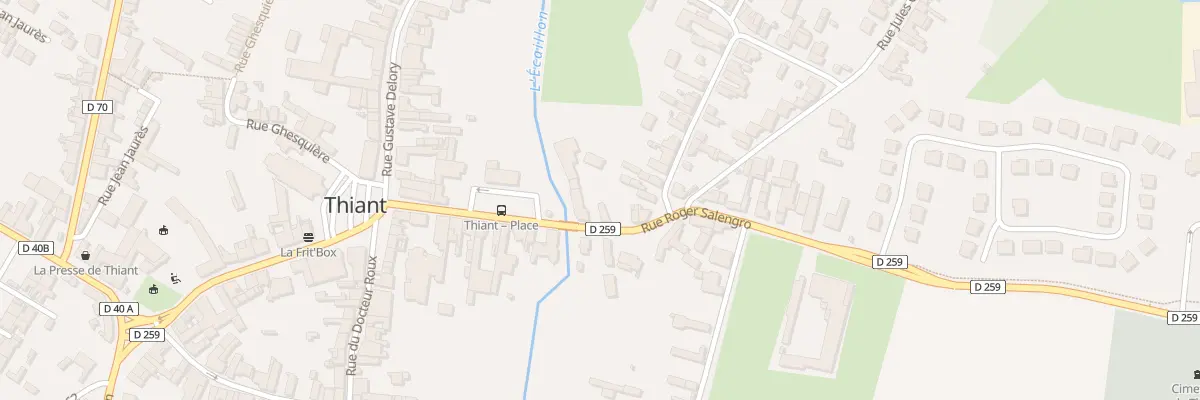 Plan du 5 Rue Roger Salengro à Thiant