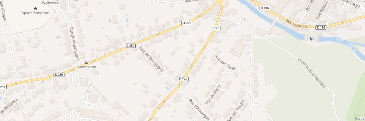 Plan du 14 Rue F Lafaye à M Menut à Cusset