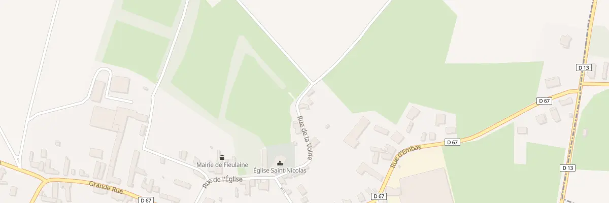 Plan du 16 Rue de la Voirie à Fieulaine