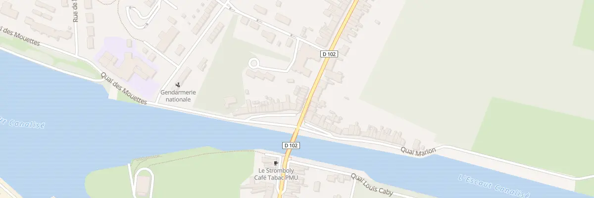 Plan du 90 Rue Pierre Boeynaems à Mortagne-du-Nord