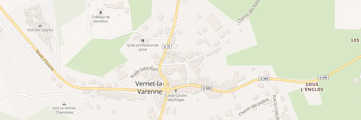 Plan du 4 Pl de l’Eglise au Vernet-Chaméane