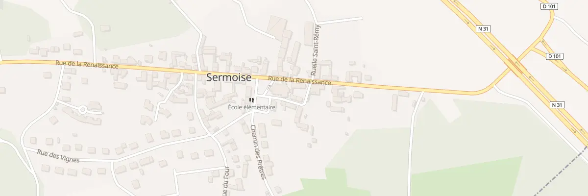 Plan du 3 Rue de l’Eglise à Sermoise