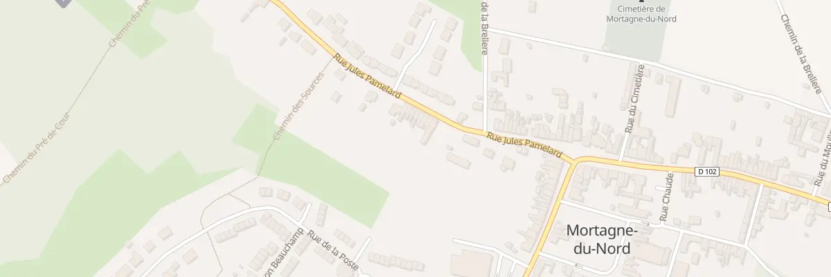 Plan du 29 Rue Jules Pamelard à Mortagne-du-Nord