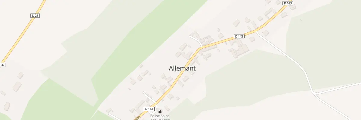 Plan du 23 Rue Principale à Allemant