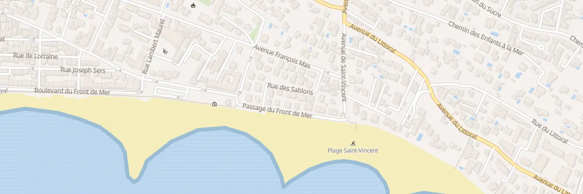 Plan du 9 Rue des Sablons à Agde