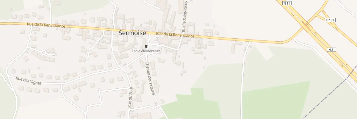 Plan du 2 Rue de l’Eglise à Sermoise