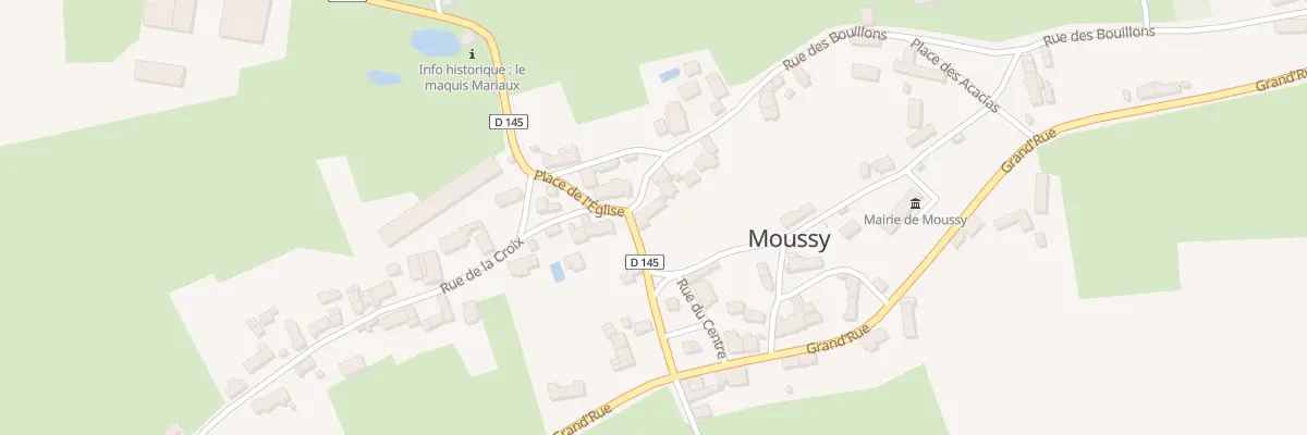 Plan du 1 Rue du Centre à Moussy