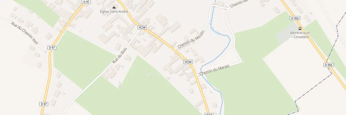 Plan du 12 Rue de Saint-quentin à Montrécourt