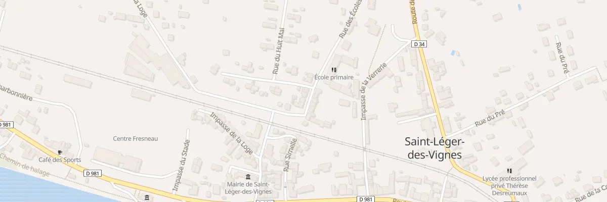 Plan du 5 Rue des Écoles à Saint-Léger-des-Vignes