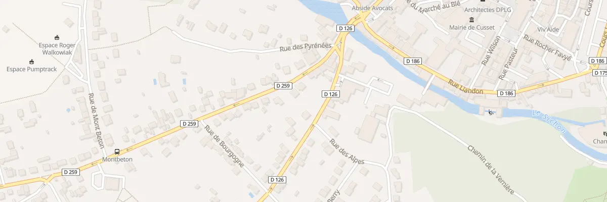 Plan du 13 Av General Leclerc à Cusset