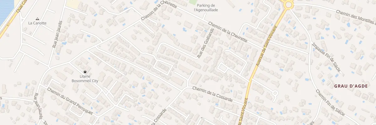 Plan du 27 Rue des Goelands à Agde