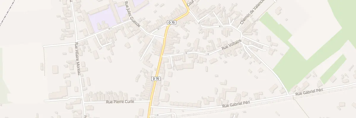 Plan du 77 Rue Voltaire à Hérin