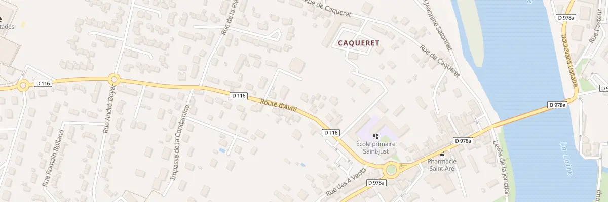 Plan du 21 Rte d’Avril à Decize