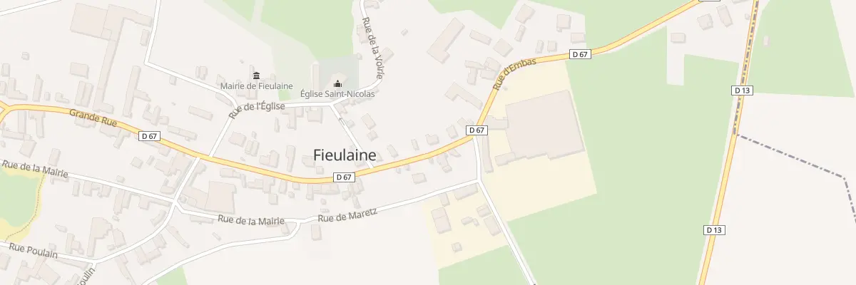 Plan du 13 Rue d’Embas à Fieulaine