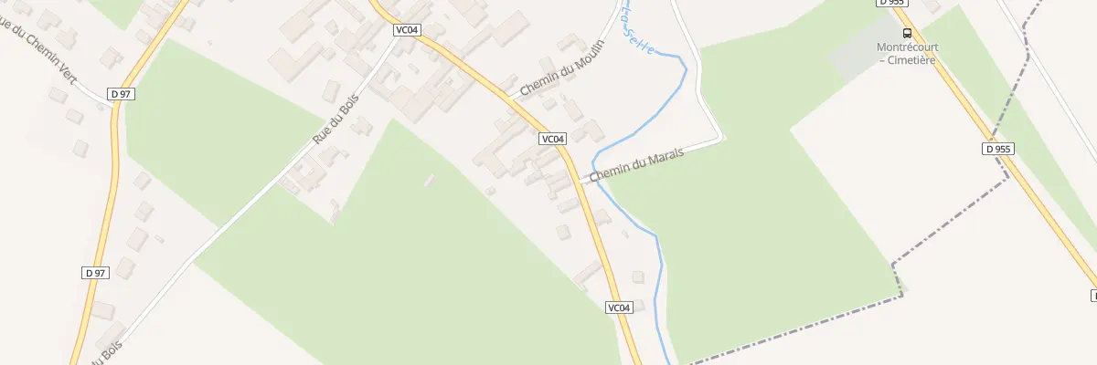 Plan du 20 Rue de Saint-quentin à Montrécourt