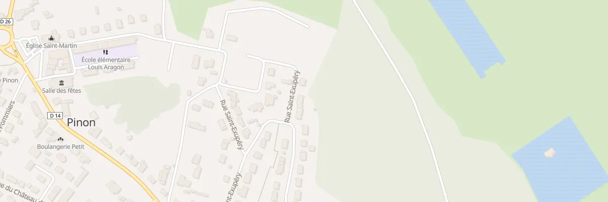 Plan du 34 Rue Saint Exupery à Jumencourt