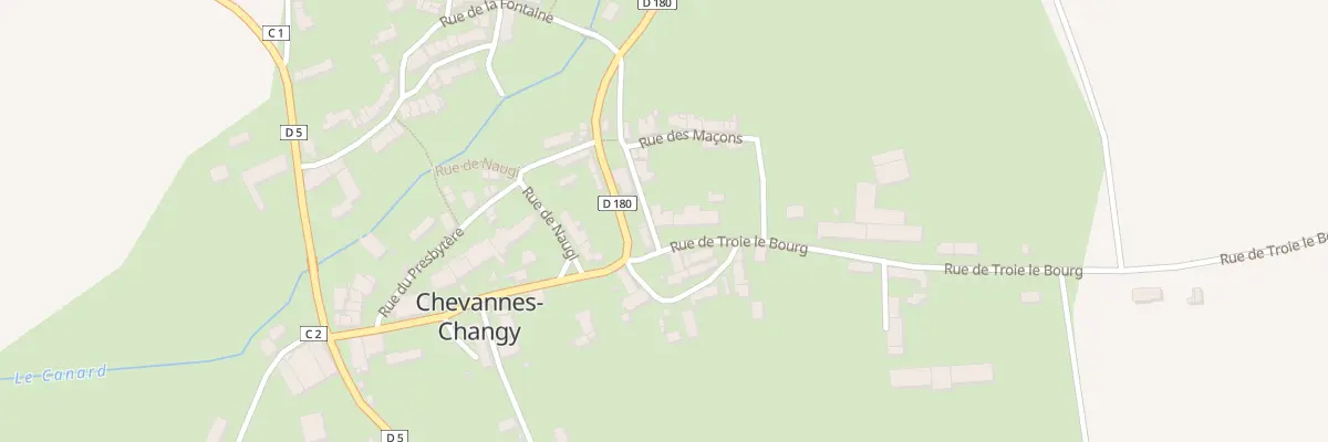 Plan du 3 Rue de Troie-le-Bourg à Chevannes-Changy