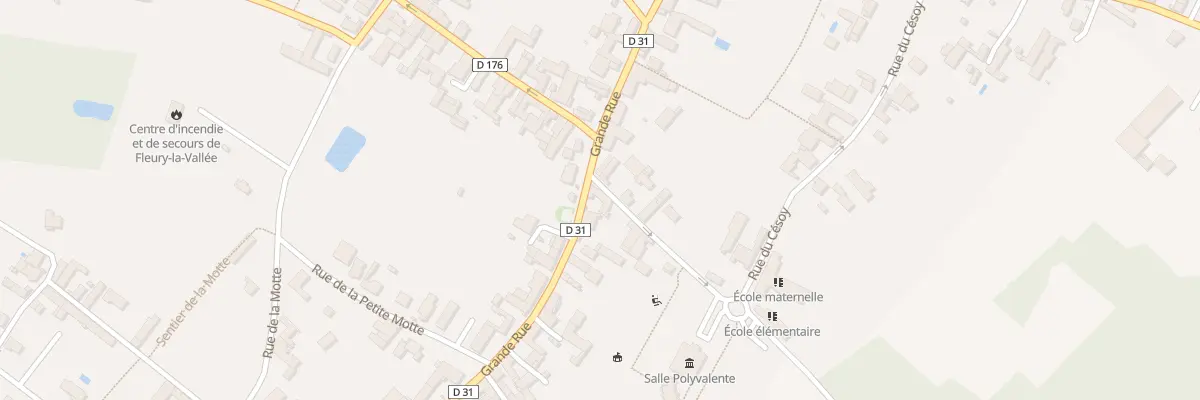 Plan du 25 Grande rue à Fleury-la-Vallée