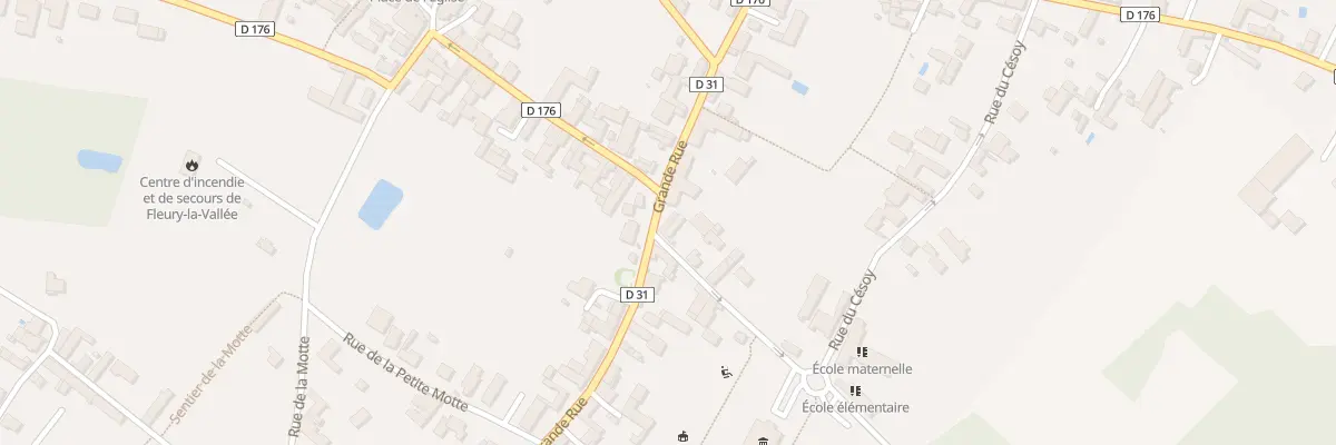Plan du 23 Grande rue à Fleury-la-Vallée