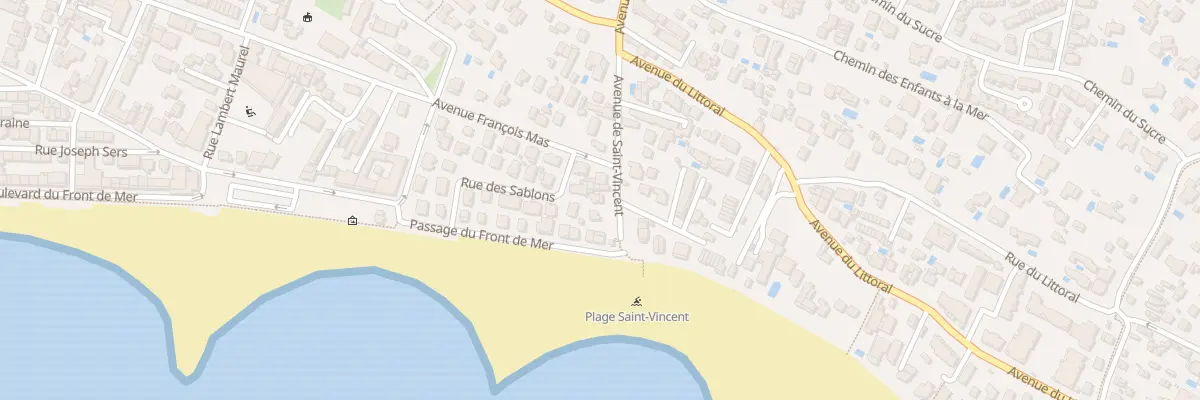 Plan du 3 Av de Saint Vincent à Agde
