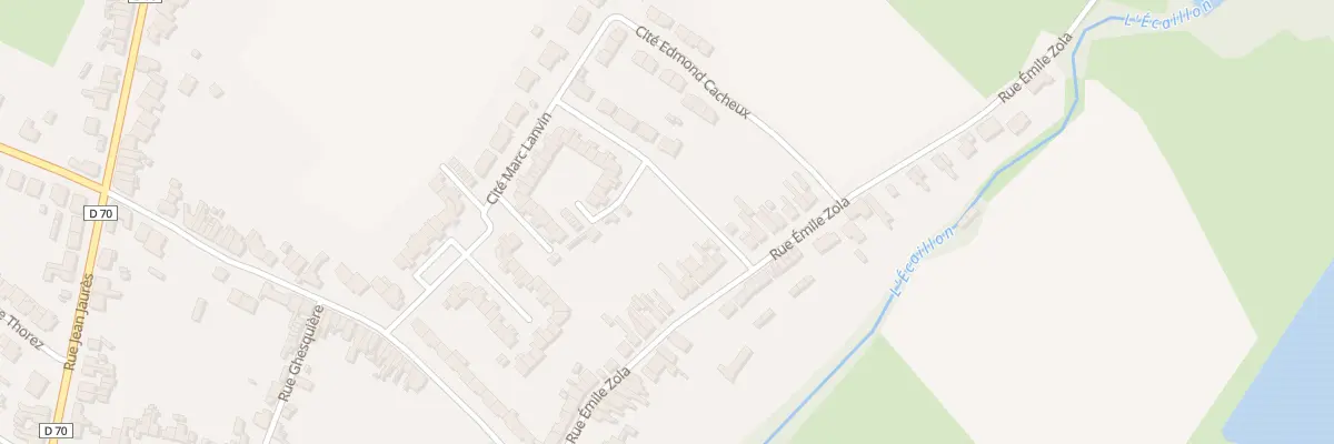 Plan du 45 Rue Emile Zola à Thiant
