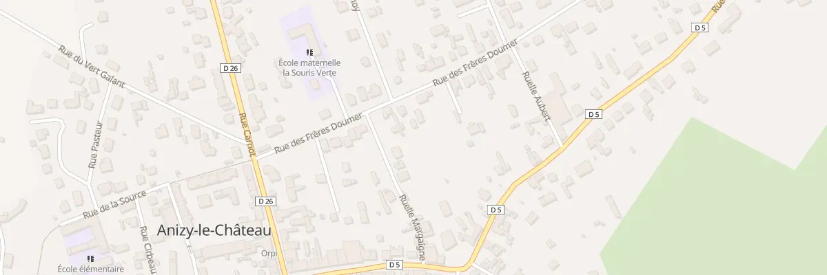 Plan du 11 Rue des Frères Doumer à Anizy-le-Grand