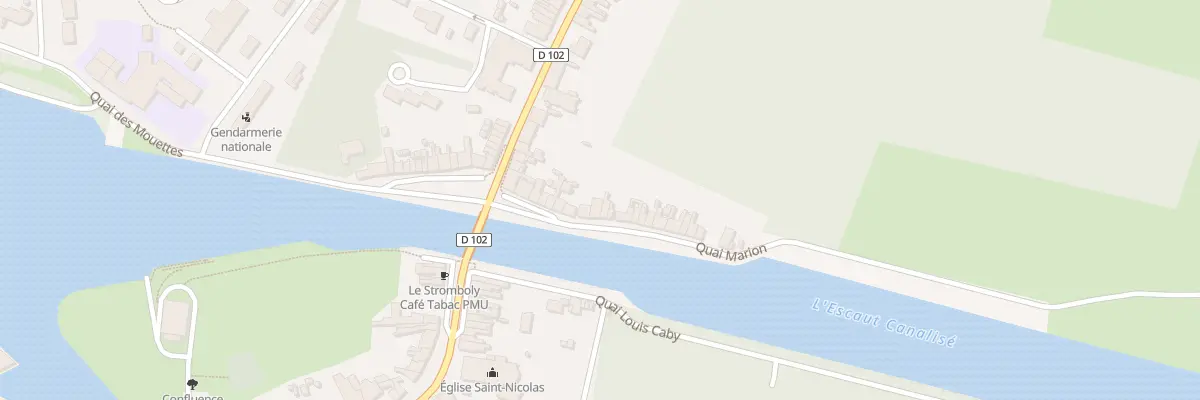 Plan du 15 Quai Marion à Mortagne-du-Nord