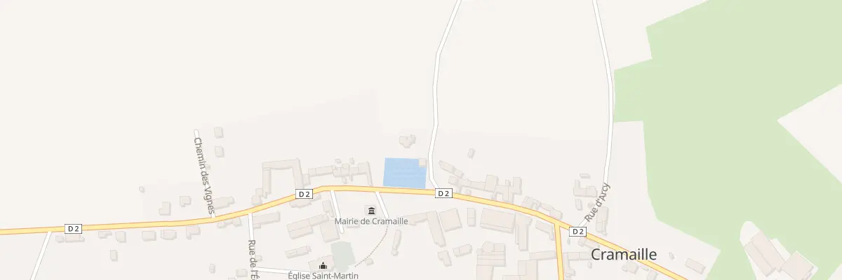 Plan du 1 Rue du Lavoir à Cramaille