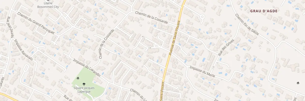 Plan du 49 Av de Saint Vincent à Agde