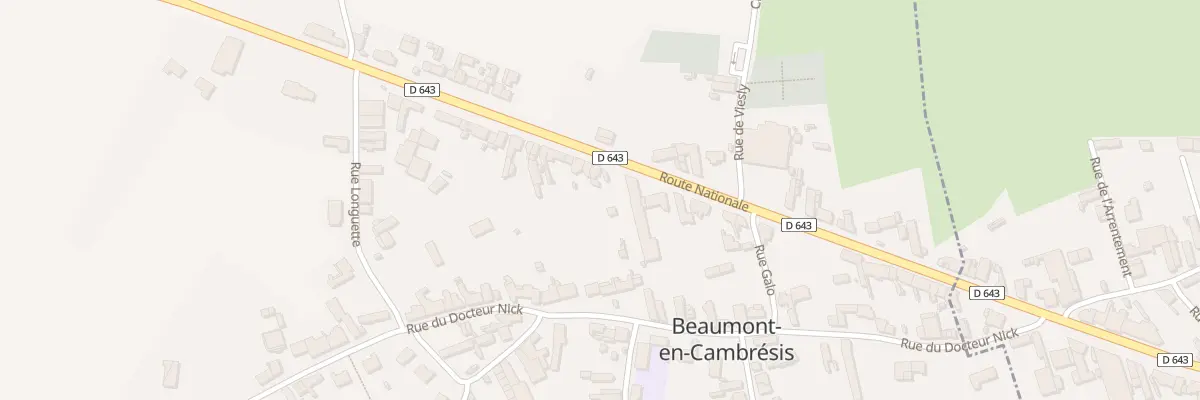 Plan du 35 Rte Nationale à Beaumont-en-Cambrésis