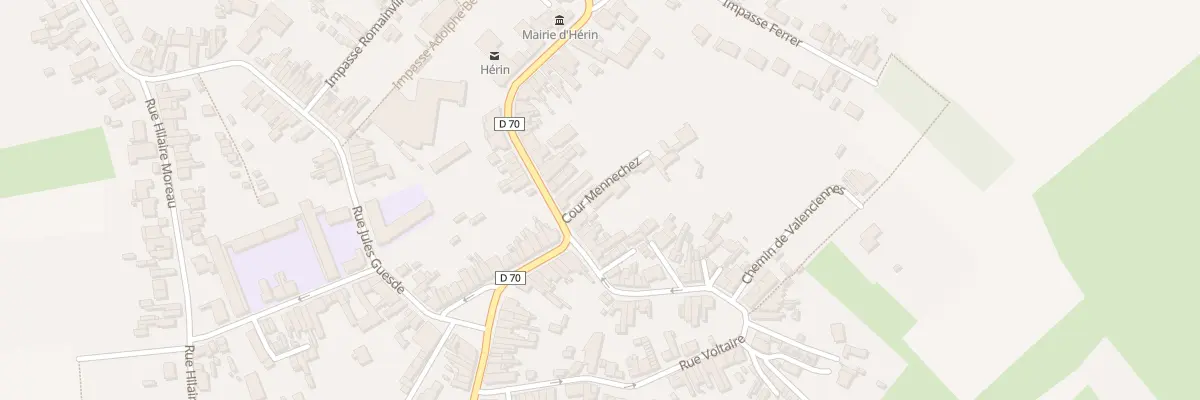 Plan du 2 Rue J Jaures Cour Mennechez à Hérin