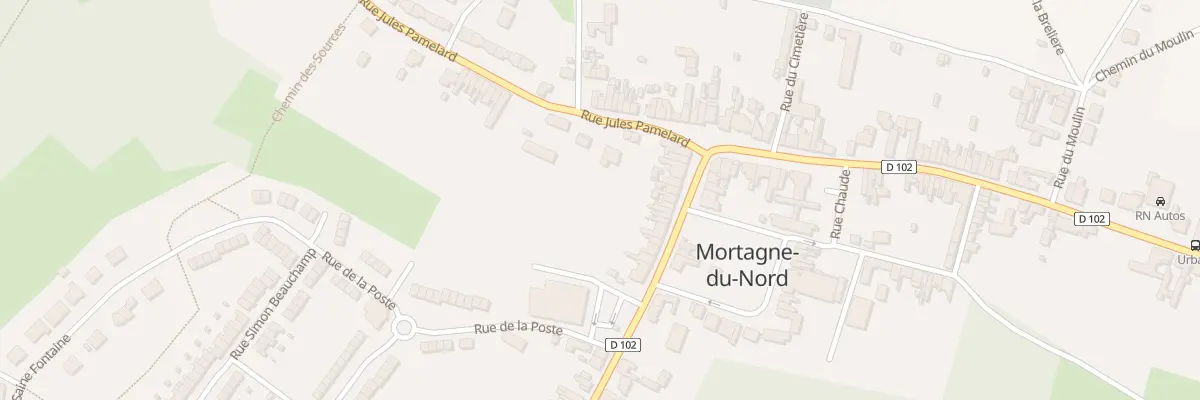 Plan du 11 Rue Jules Pamelard à Mortagne-du-Nord