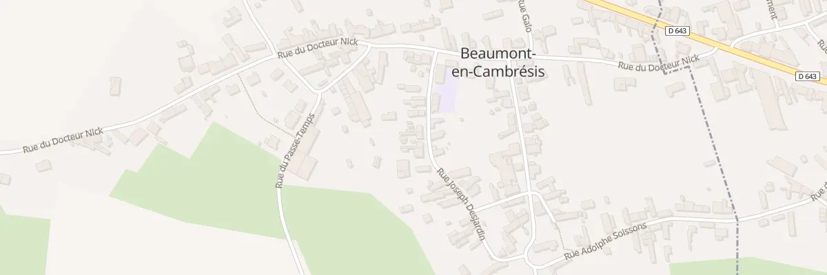 Plan du 18 Rue Joseph Desjardin à Beaumont-en-Cambrésis