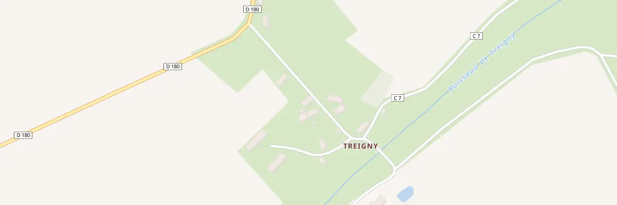 Plan du 4 Treigny à Chevannes-Changy