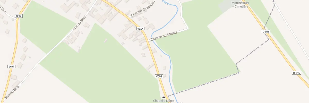 Plan du 13 Rue de Saint-quentin à Montrécourt