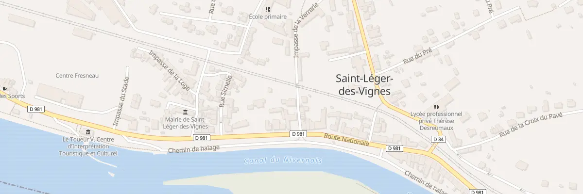 Plan du 1 Rue de la Verrerie à Saint-Léger-des-Vignes