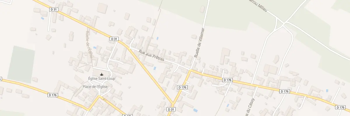 Plan du 6B Rue aux Prêtres à Fleury-la-Vallée